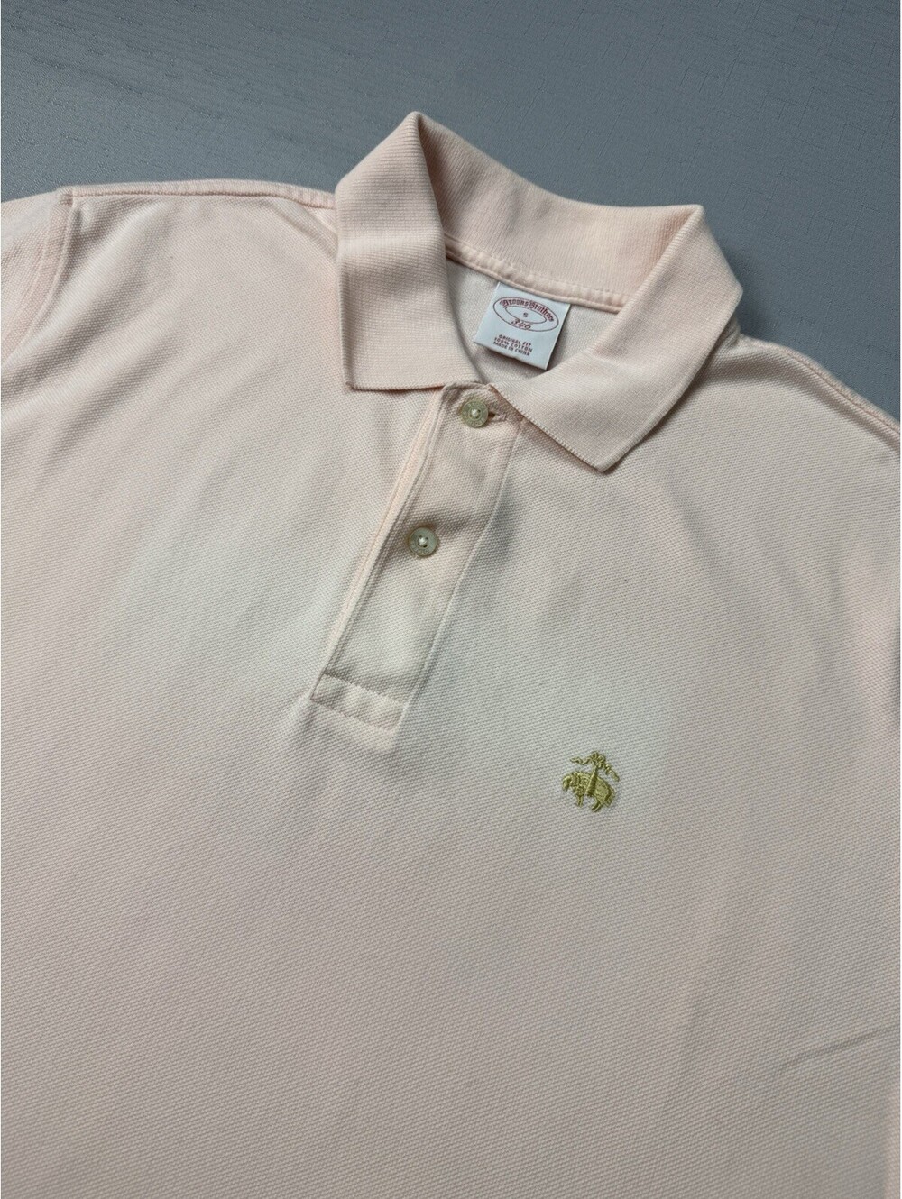 Brooks Brothers Polo Shirt Mens S Pink 346 Golf Casual Preppy Short Sleeve Top